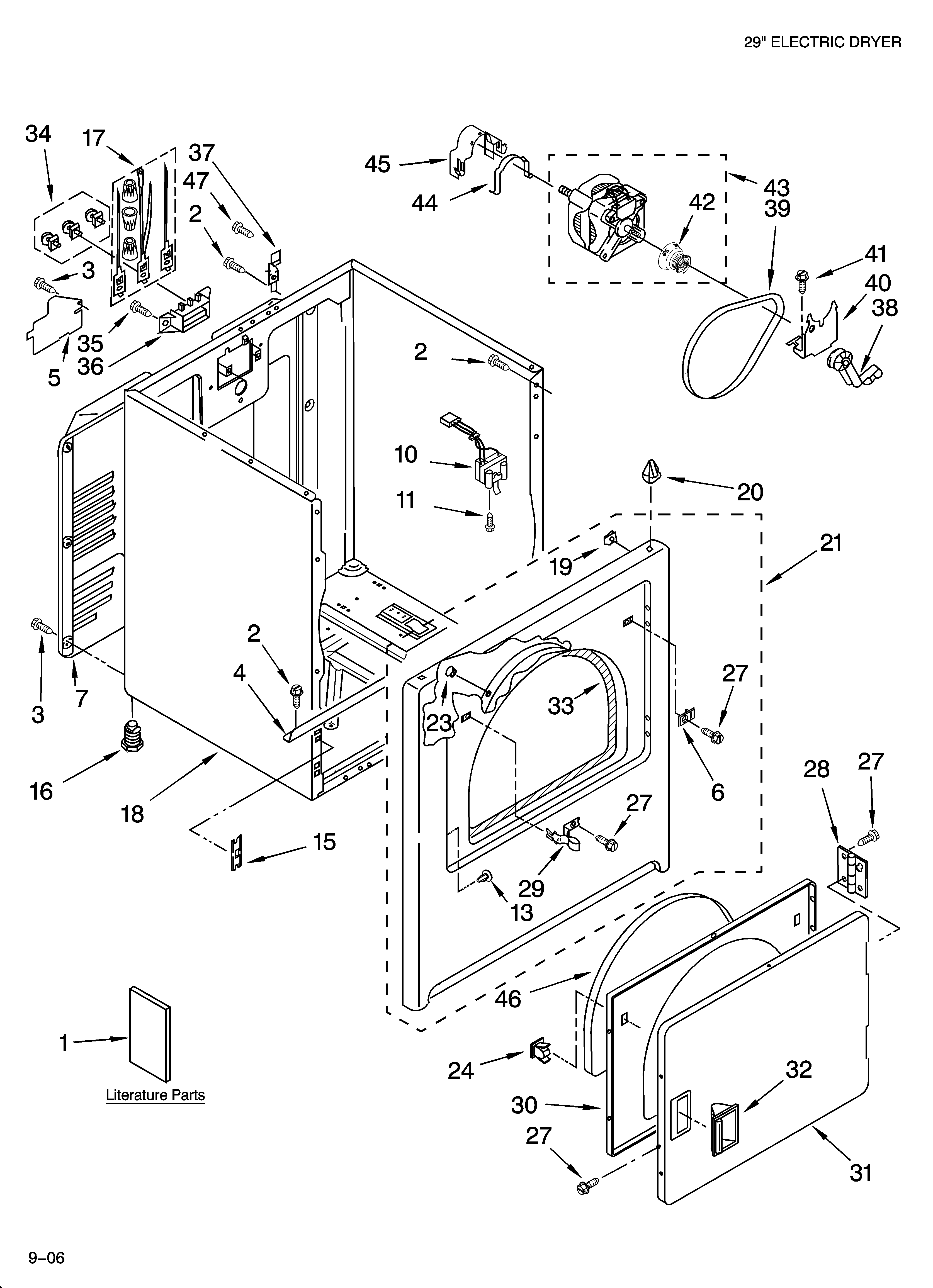 Crosley CEDS563SQ0 cabinet parts diagram