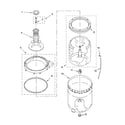Estate ETW4200SQ0 agitator, basket and tub parts diagram