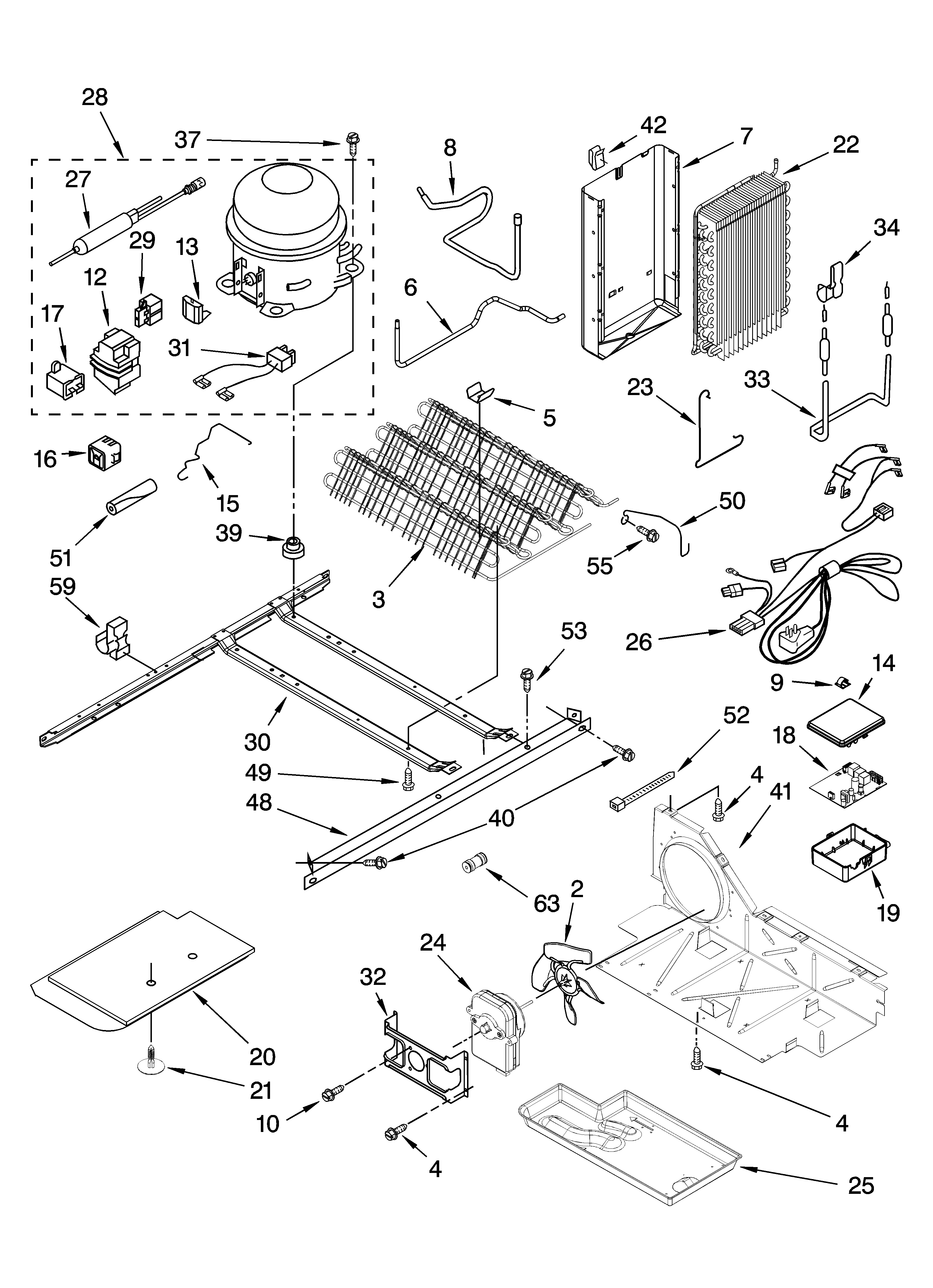 Whirlpool GD5NHAXSY00 unit parts diagram
