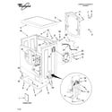 Whirlpool LHW0050PQ3 top and cabinet parts diagram