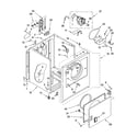 Whirlpool WED5590SQ0 cabinet parts diagram