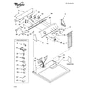 Whirlpool WGD5790SQ0 top and console parts diagram