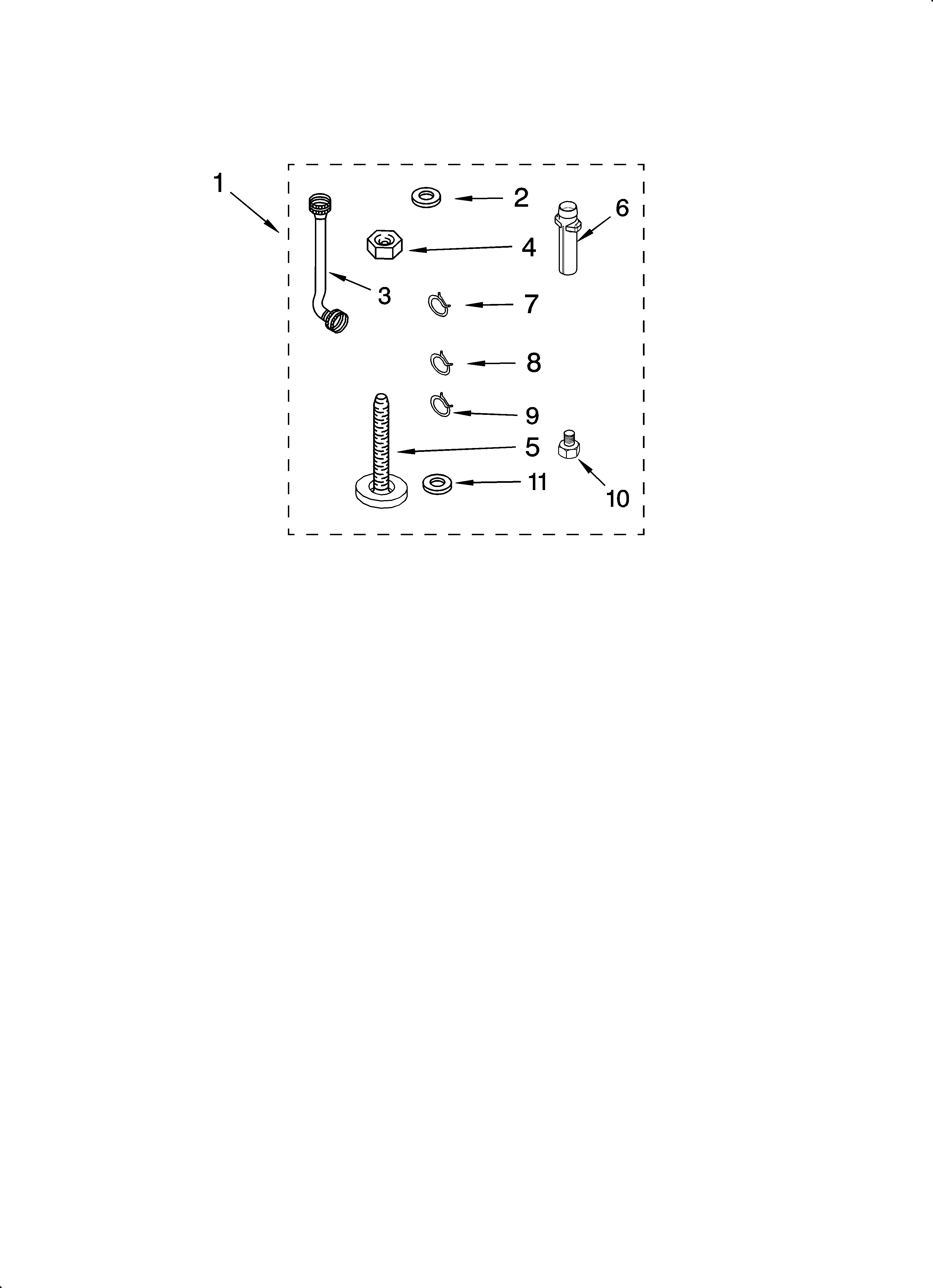 Whirlpool 3XLBR5432JQ3 miscellaneous  parts, optional parts (not included) diagram
