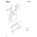 Whirlpool DU1148XTPB8 door and panel parts diagram