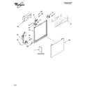 Whirlpool DU948PWSB0 frame and console parts diagram