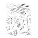 Whirlpool GH5184XPS4 interior and ventilation parts diagram