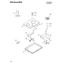 KitchenAid KECC056RBL00 cooktop parts, miscellaneous parts diagram