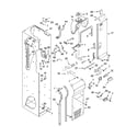 KitchenAid KSSC48QMS03 freezer liner and air flow parts diagram
