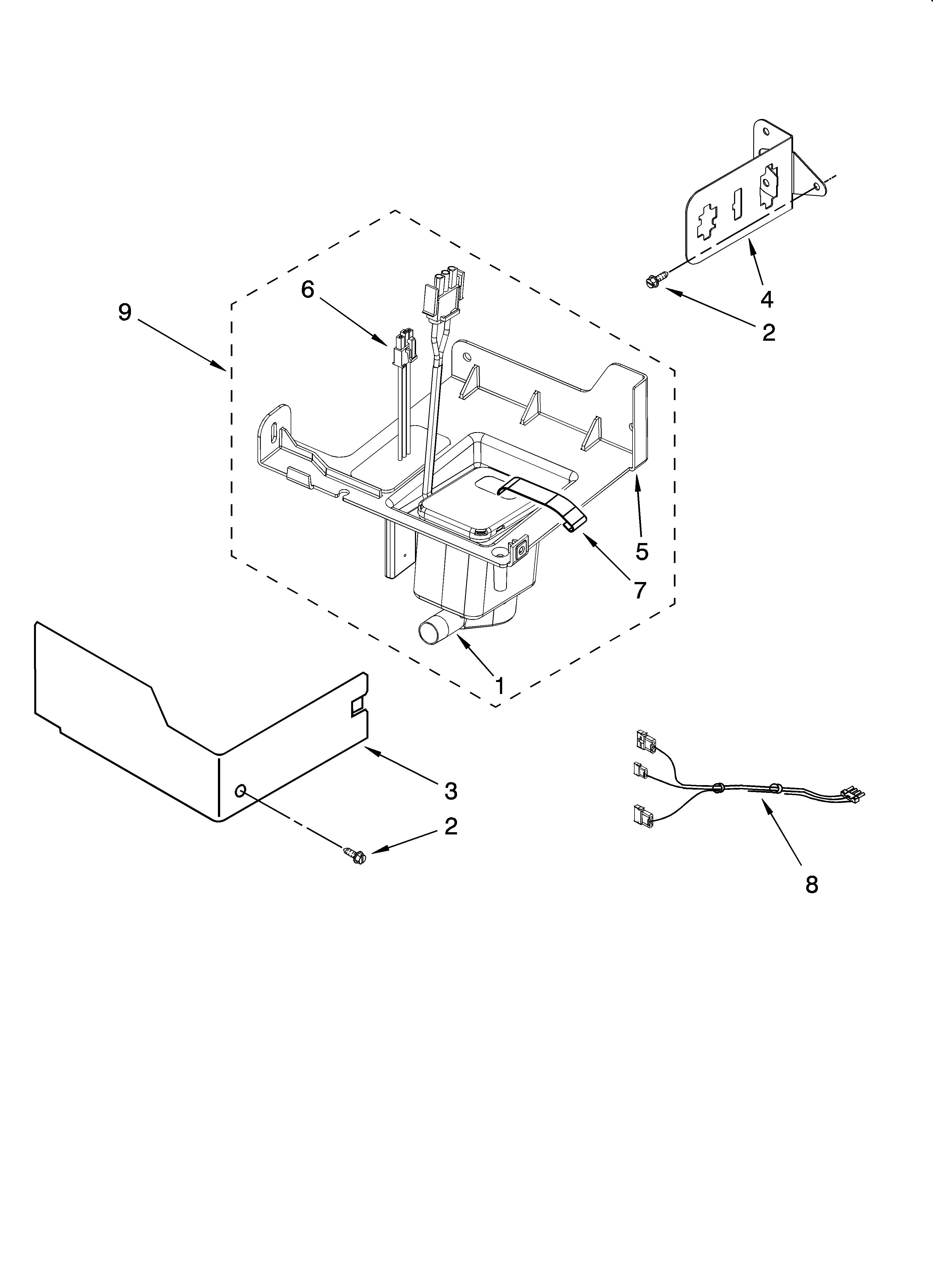 KitchenAid KUIA15PLLS11 pump parts diagram