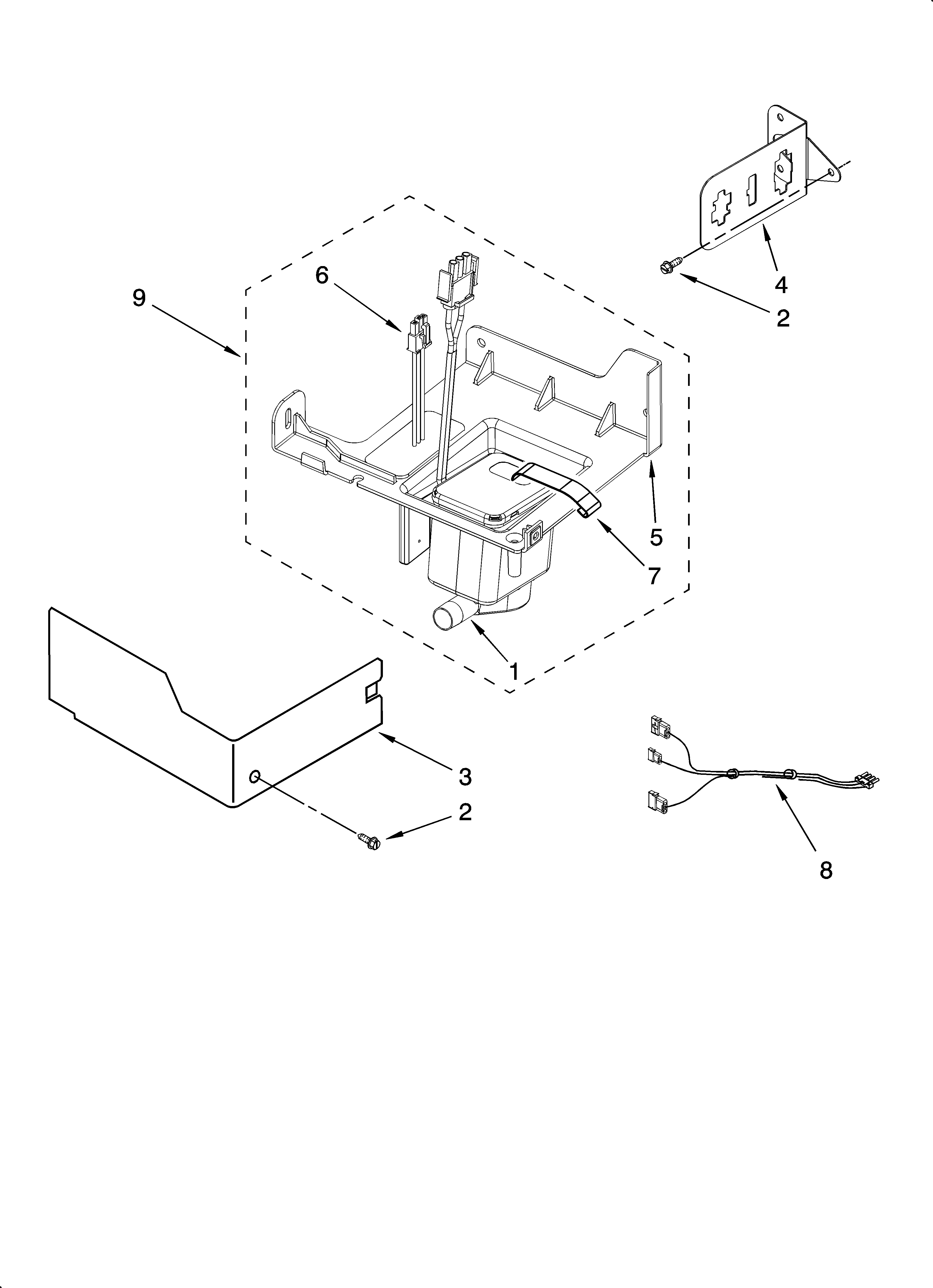 KitchenAid KUIA15PRLS11 pump parts diagram