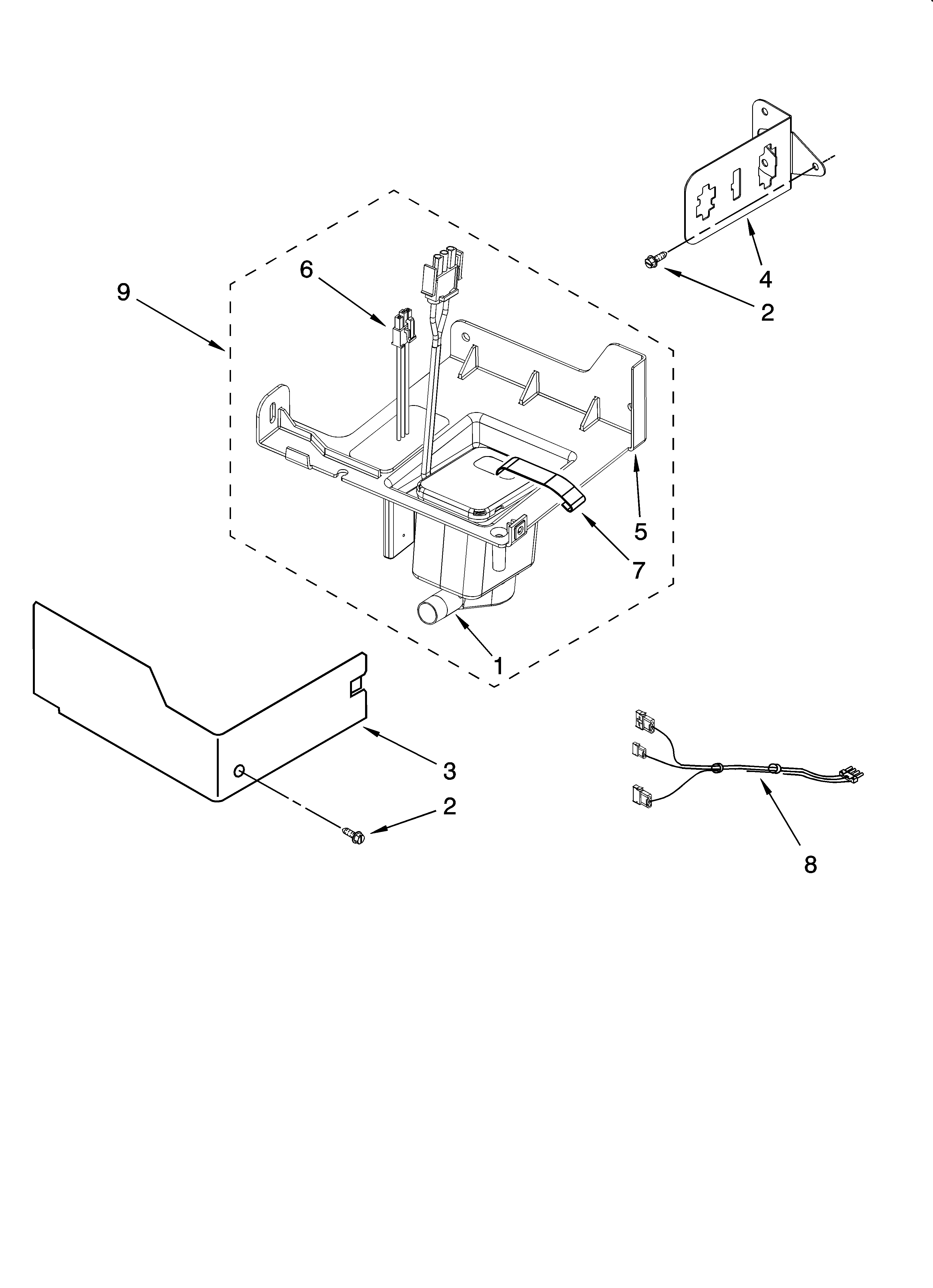 KitchenAid KUIA18PNLS11 pump parts diagram