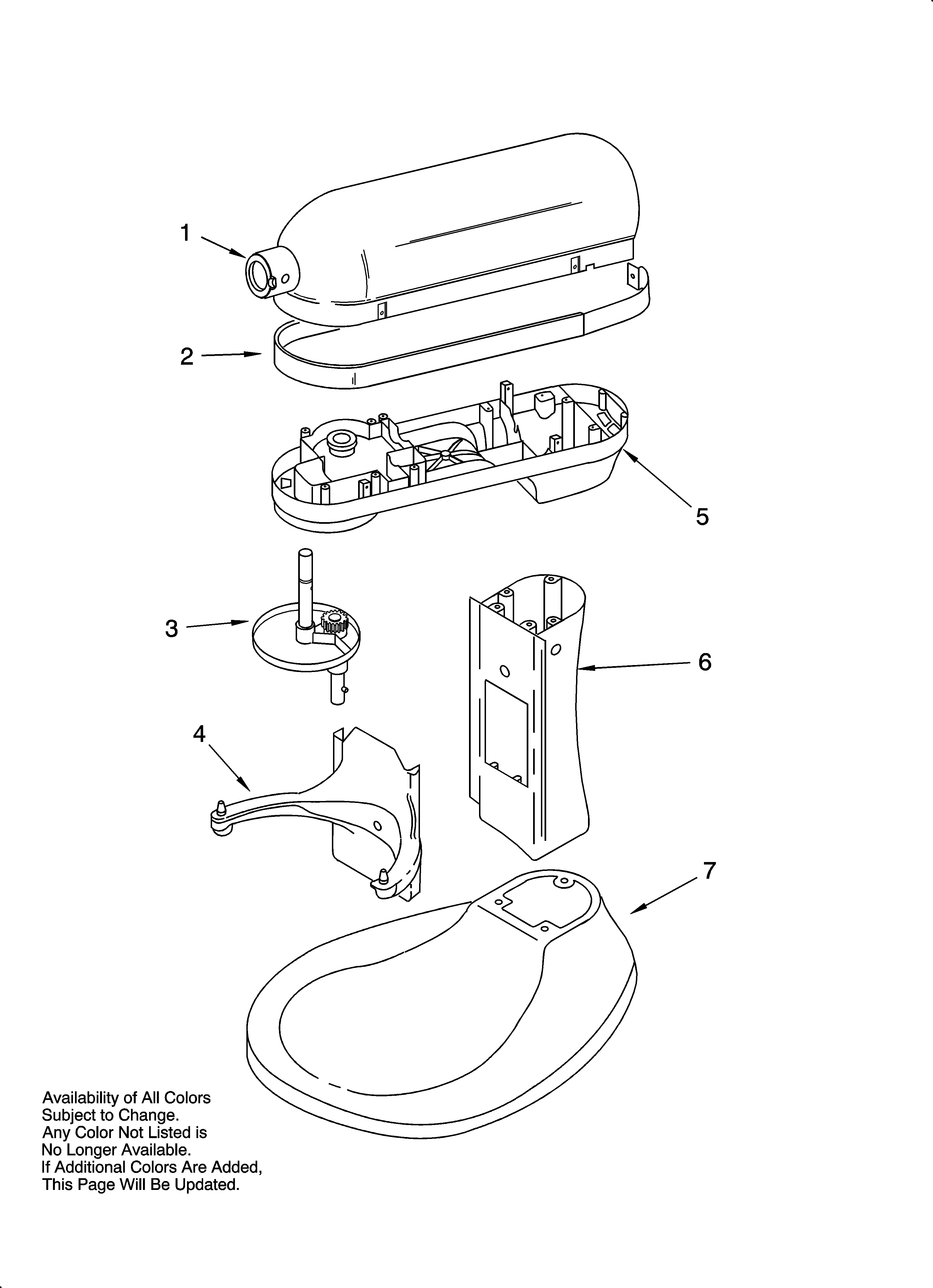 KitchenAid KV25G0XER4 color variation parts diagram