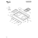 Whirlpool SF303PEPQ2 cooktop parts diagram