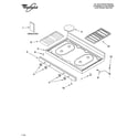 Whirlpool SF315PEPW2 cooktop parts diagram