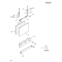Whirlpool DU1200XTSB1 door and panel parts diagram