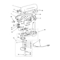 KitchenAid KP26M8XCP5 case, gearing and planetary unit diagram