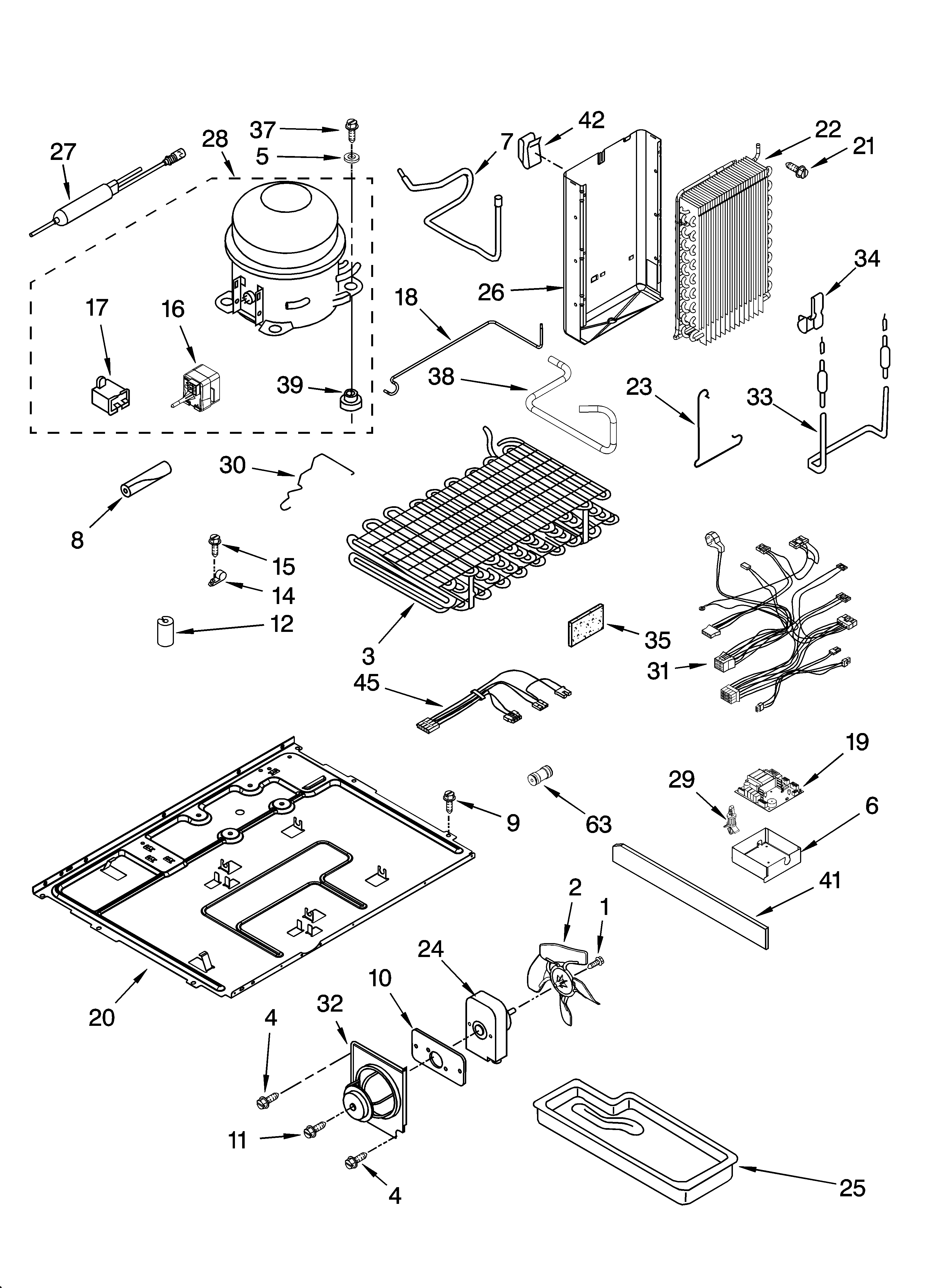 Whirlpool EC3JHAXRL12 unit parts diagram