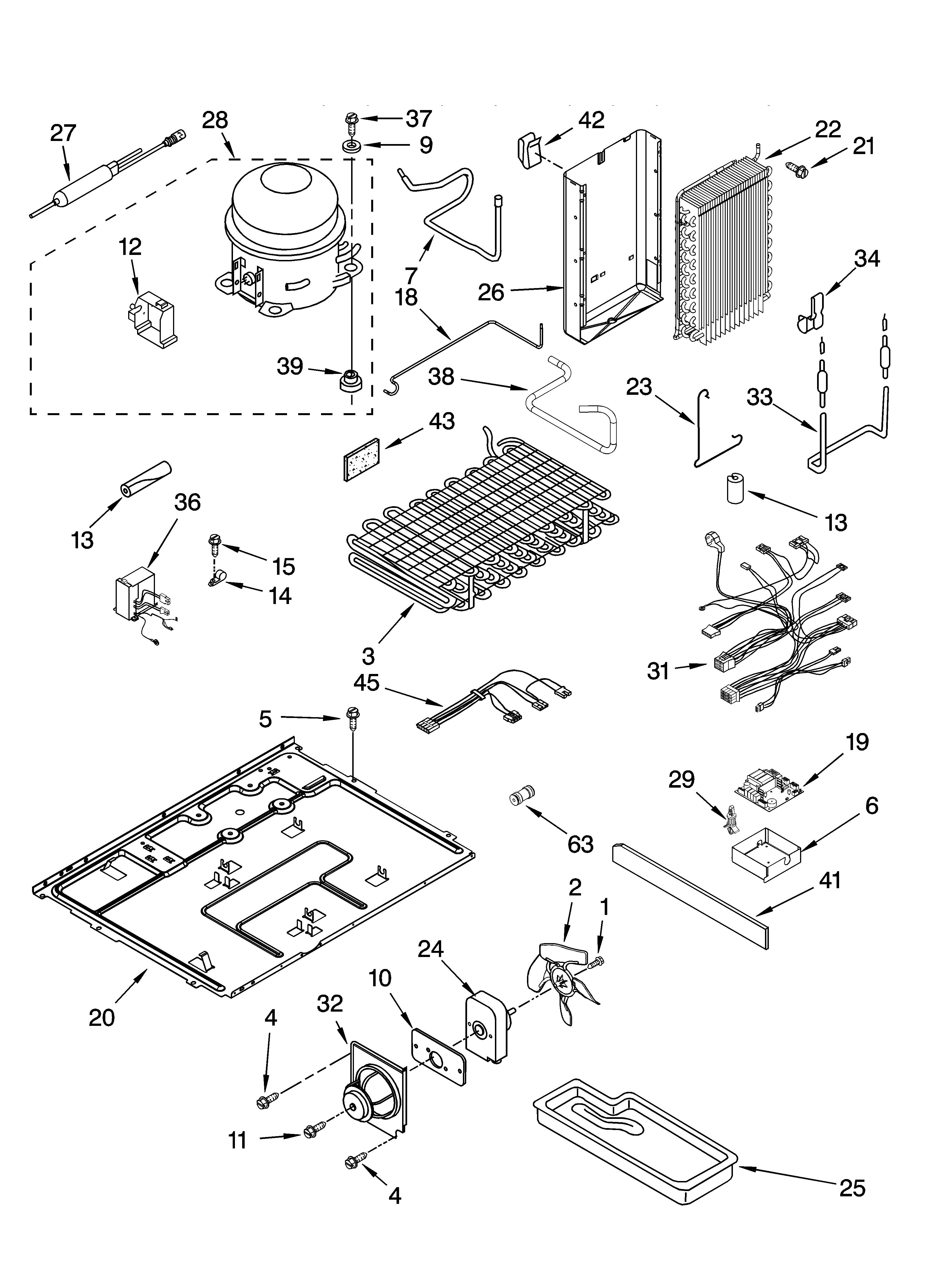 Whirlpool GC3SHEXNT04 unit parts diagram