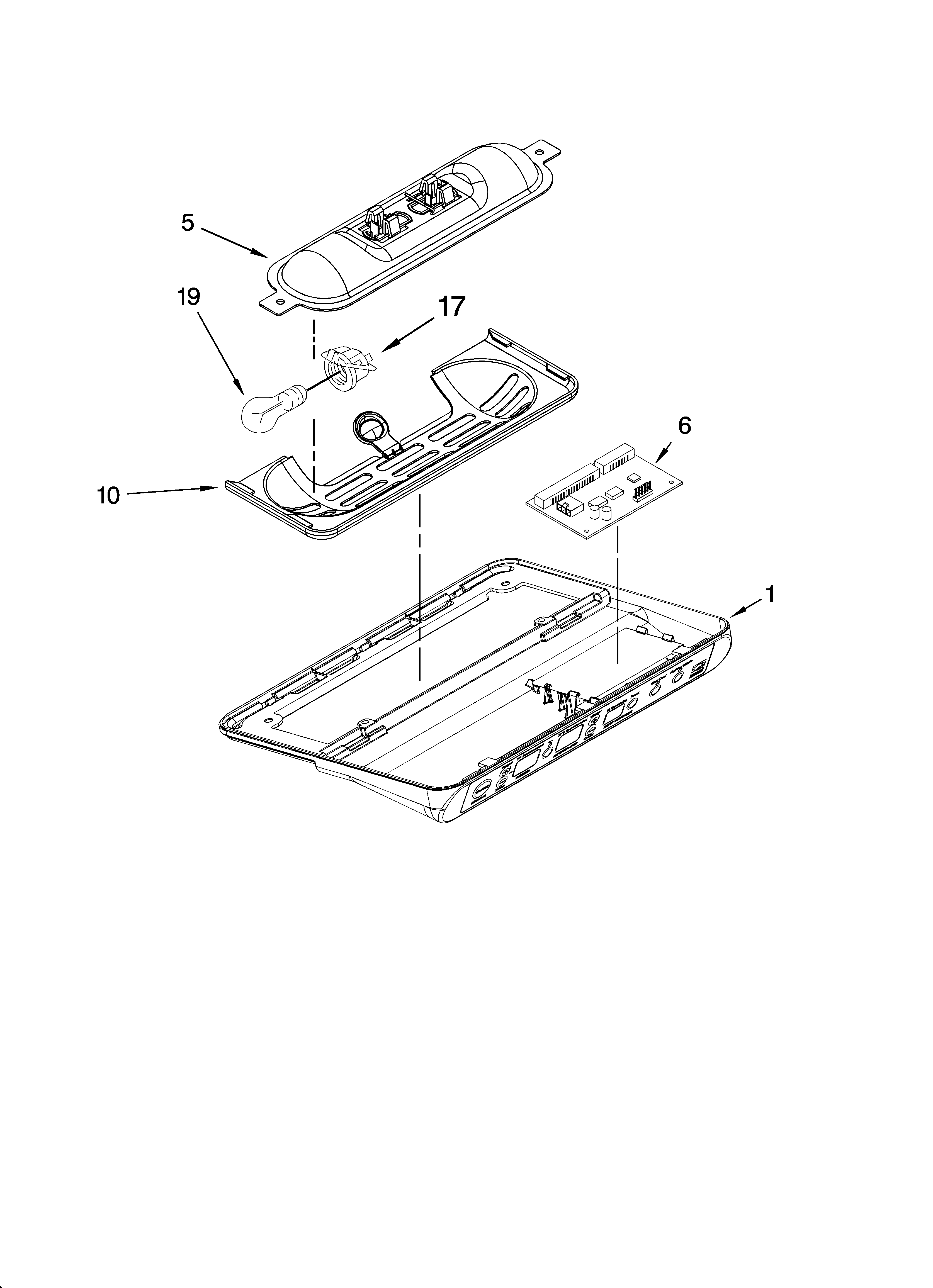 KitchenAid KSCS23FSBL01 control parts diagram