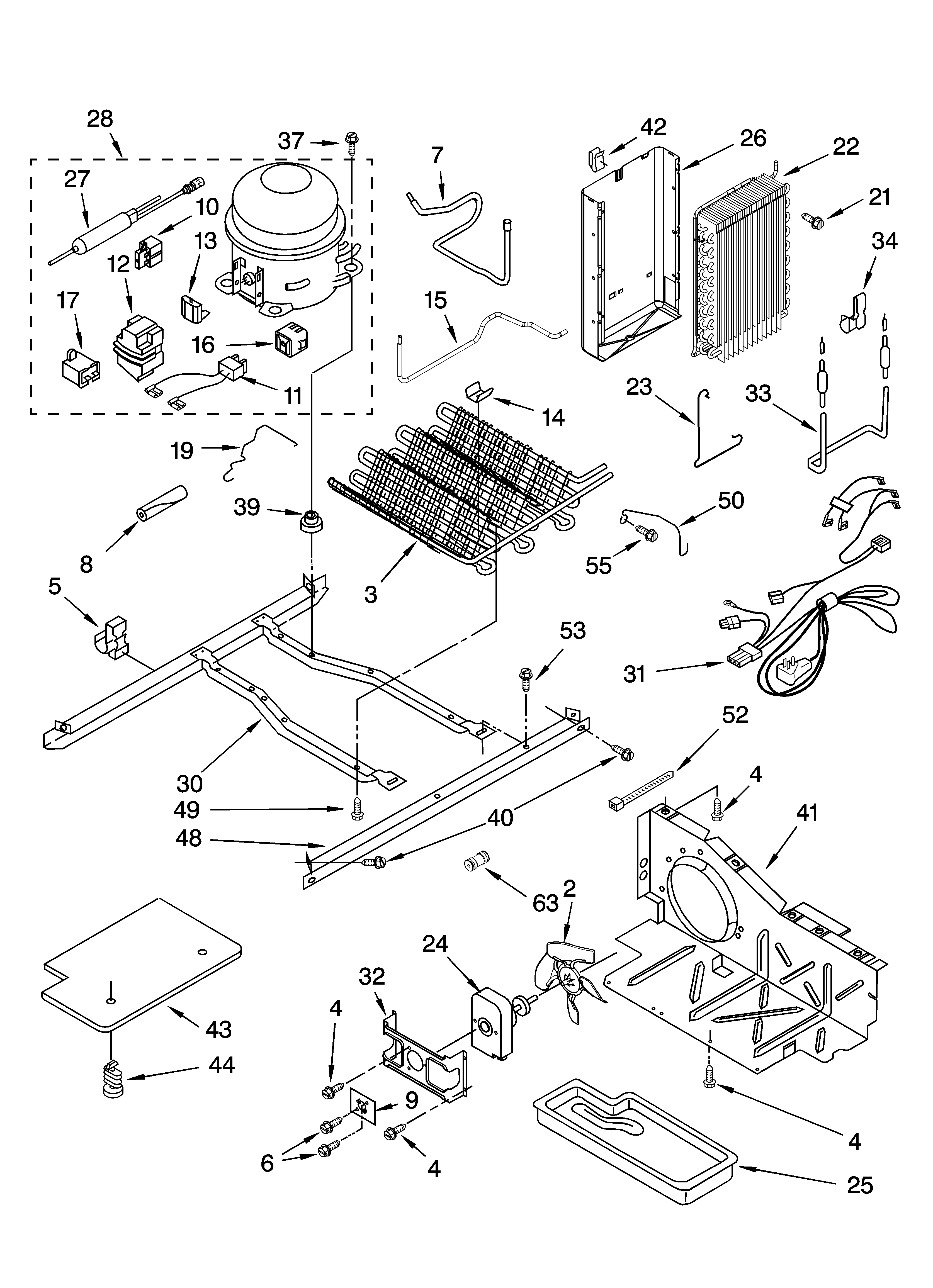 Estate TS25AGXNS00 unit parts diagram