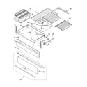 Whirlpool WERP4120PT0 drawer & broiler parts diagram