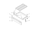 Whirlpool RF262LXSB1 drawer & broiler parts diagram