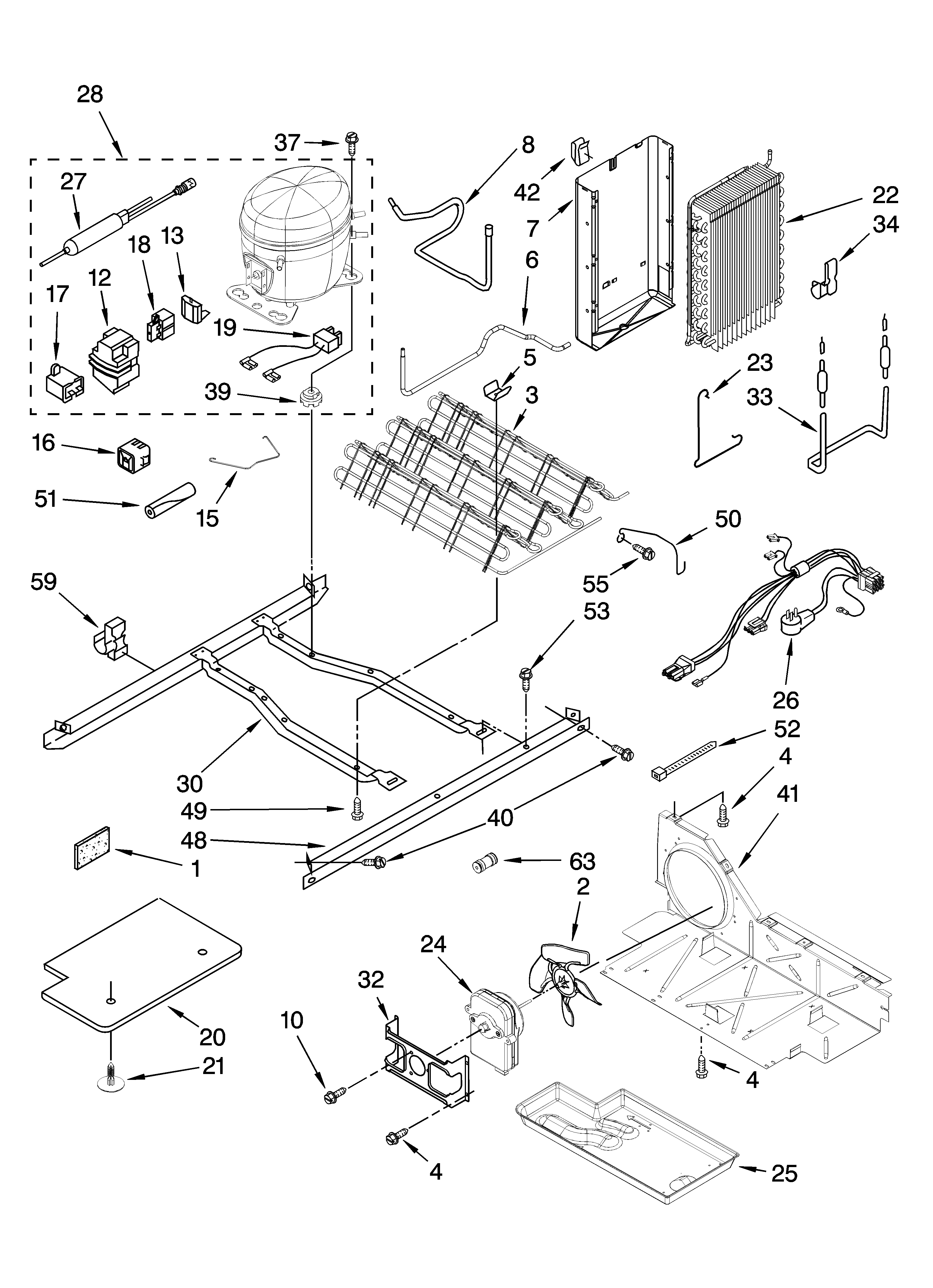 Whirlpool ED5JHAXTB00 unit parts diagram