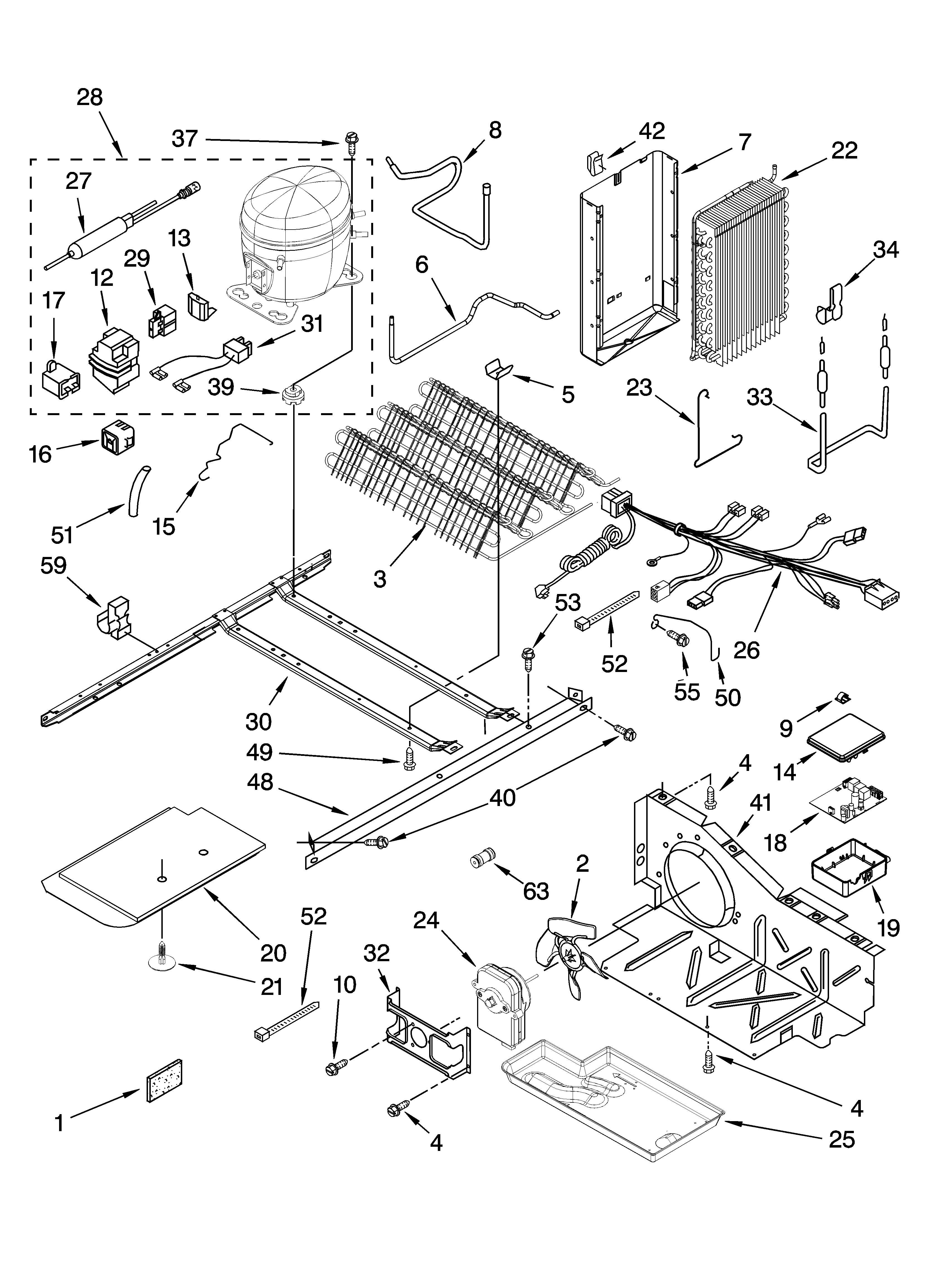 Whirlpool GS5SHAXTL00 unit parts diagram
