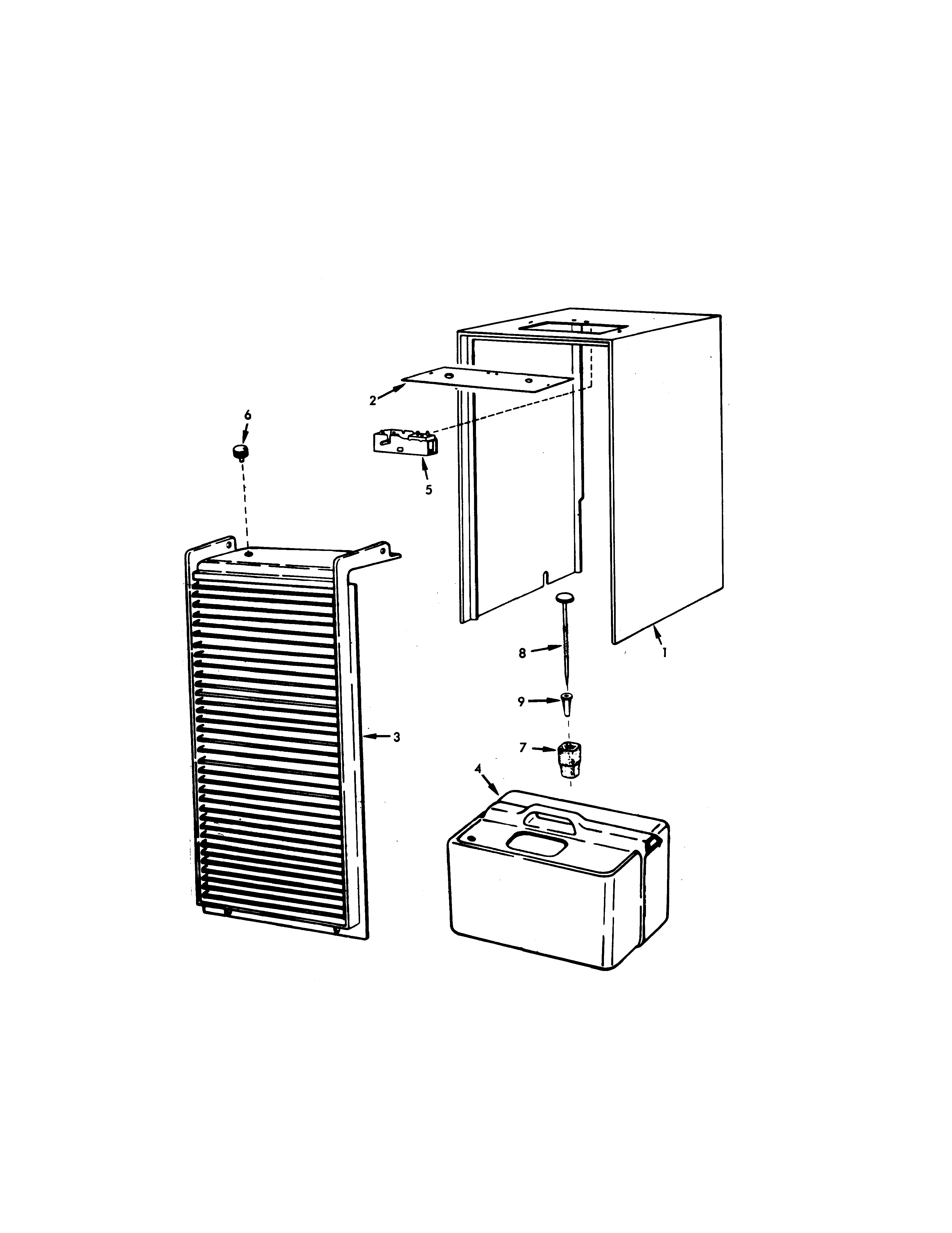 Amana DH15J4 9F03A cabinet diagram