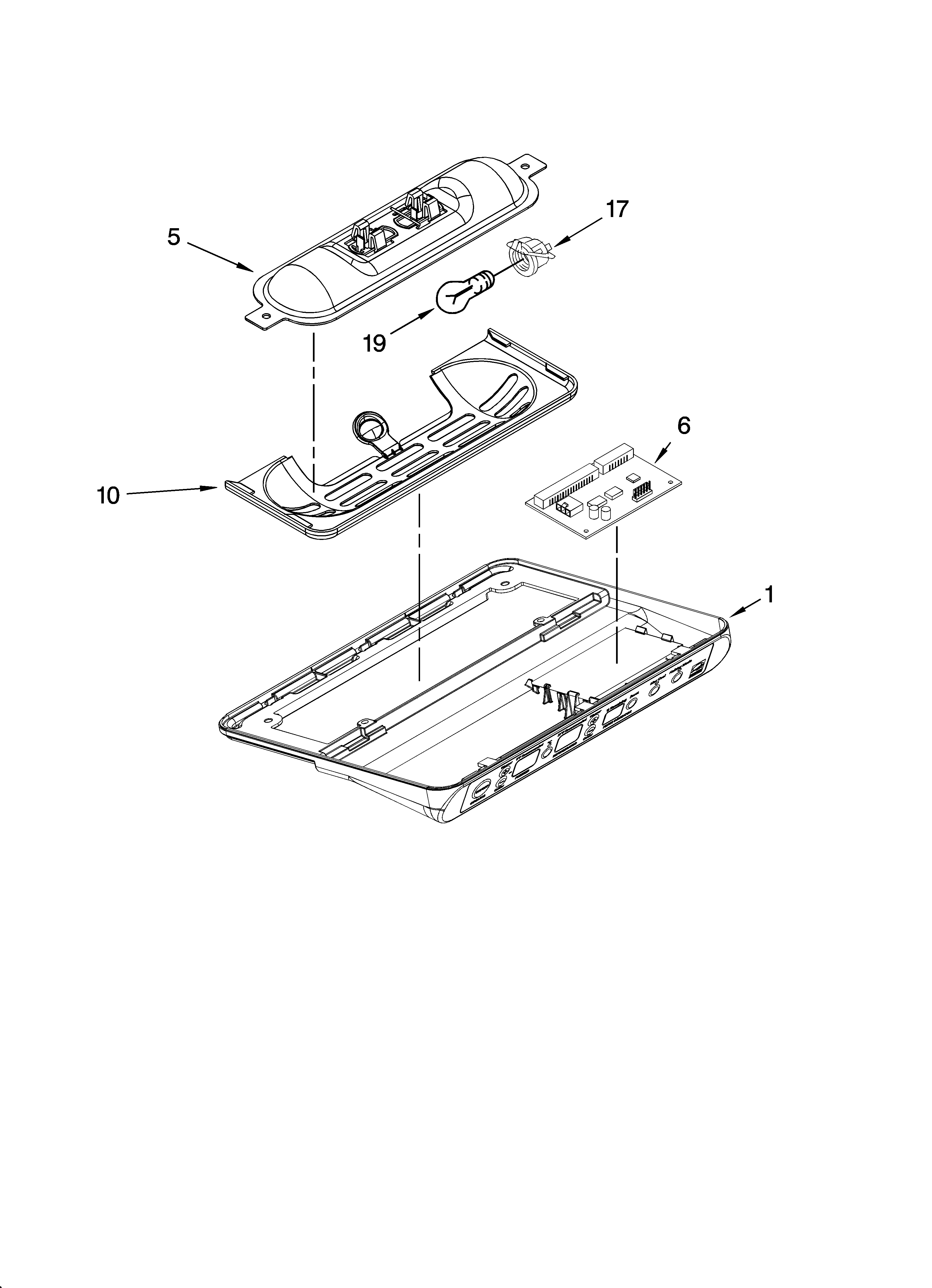 KitchenAid KSCS23FTSS00 control parts diagram