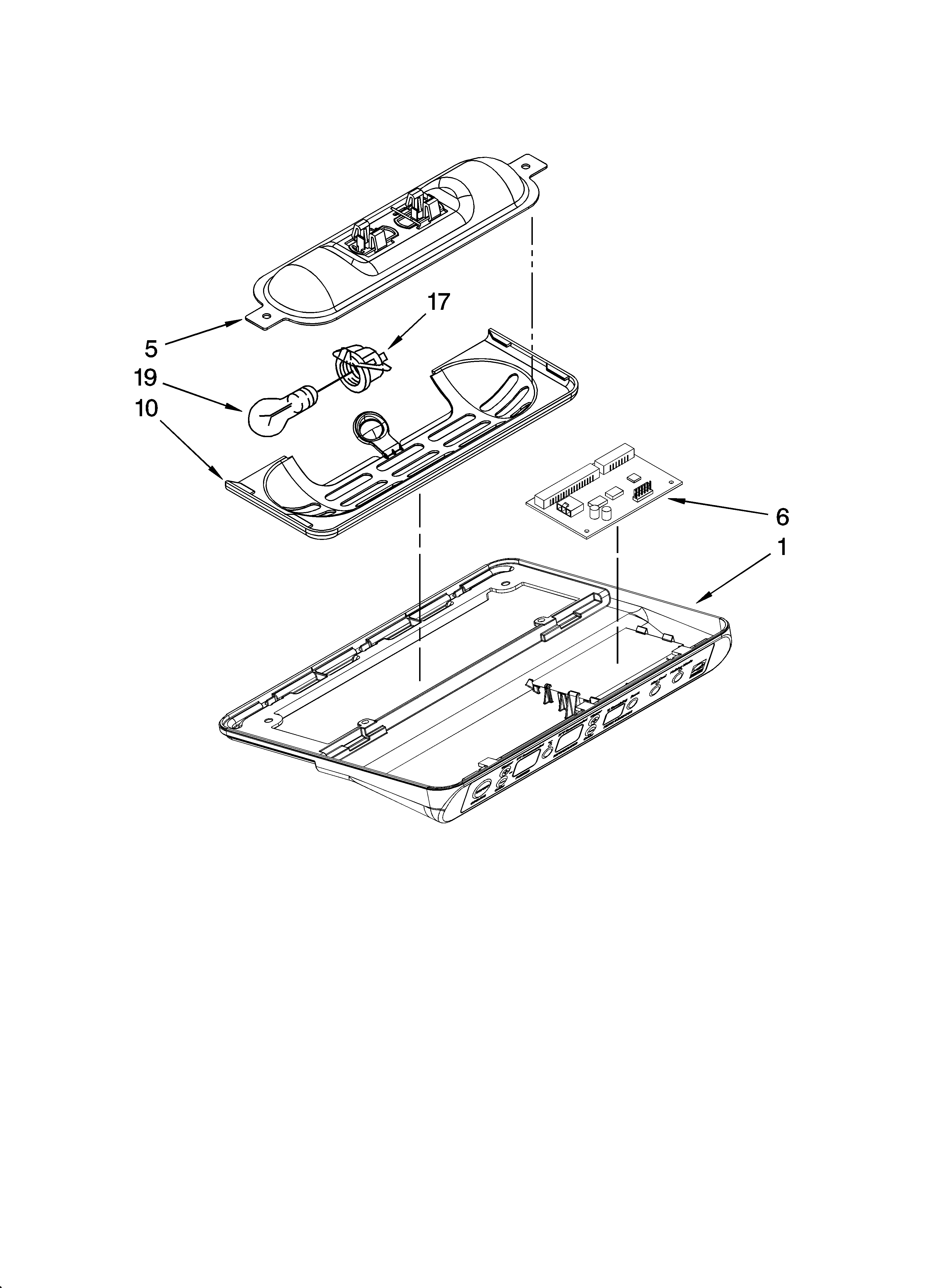 KitchenAid KSCS25FSWH01 control parts diagram