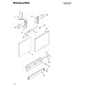 KitchenAid KUDC02IRWH4 door and panel parts diagram