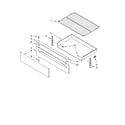 Whirlpool SF462LXSB1 drawer & broiler parts, optional parts diagram