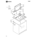 Maytag MTW5600TQ1 top and cabinet parts diagram