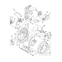 Amana YNED5800TQ0 bulkhead parts, optional parts (not included) diagram