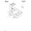 Whirlpool GS773LXSB0 cooktop parts diagram