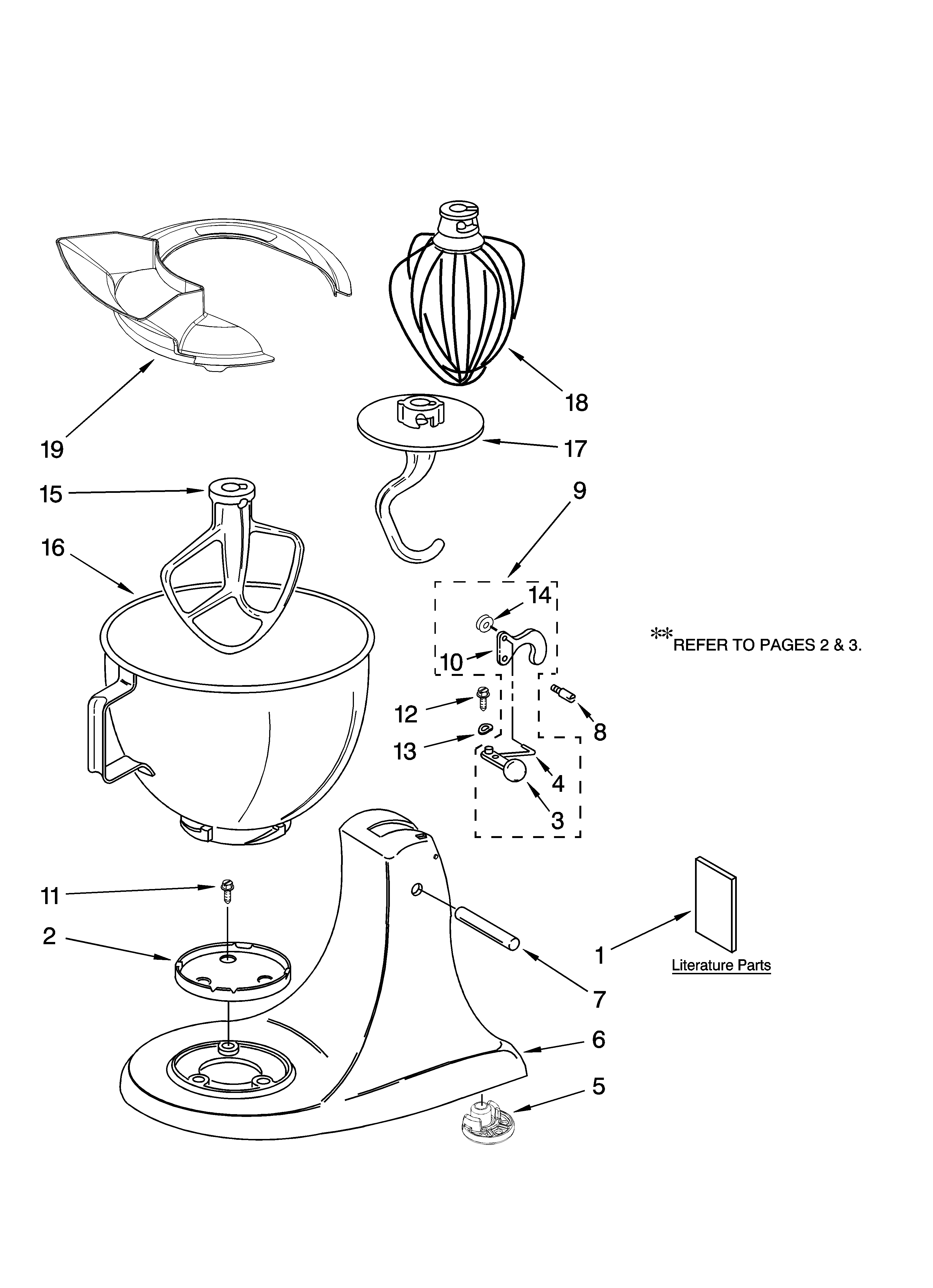 KitchenAid 9KSM150PSBU0 base and pedestal unit, optional parts diagram