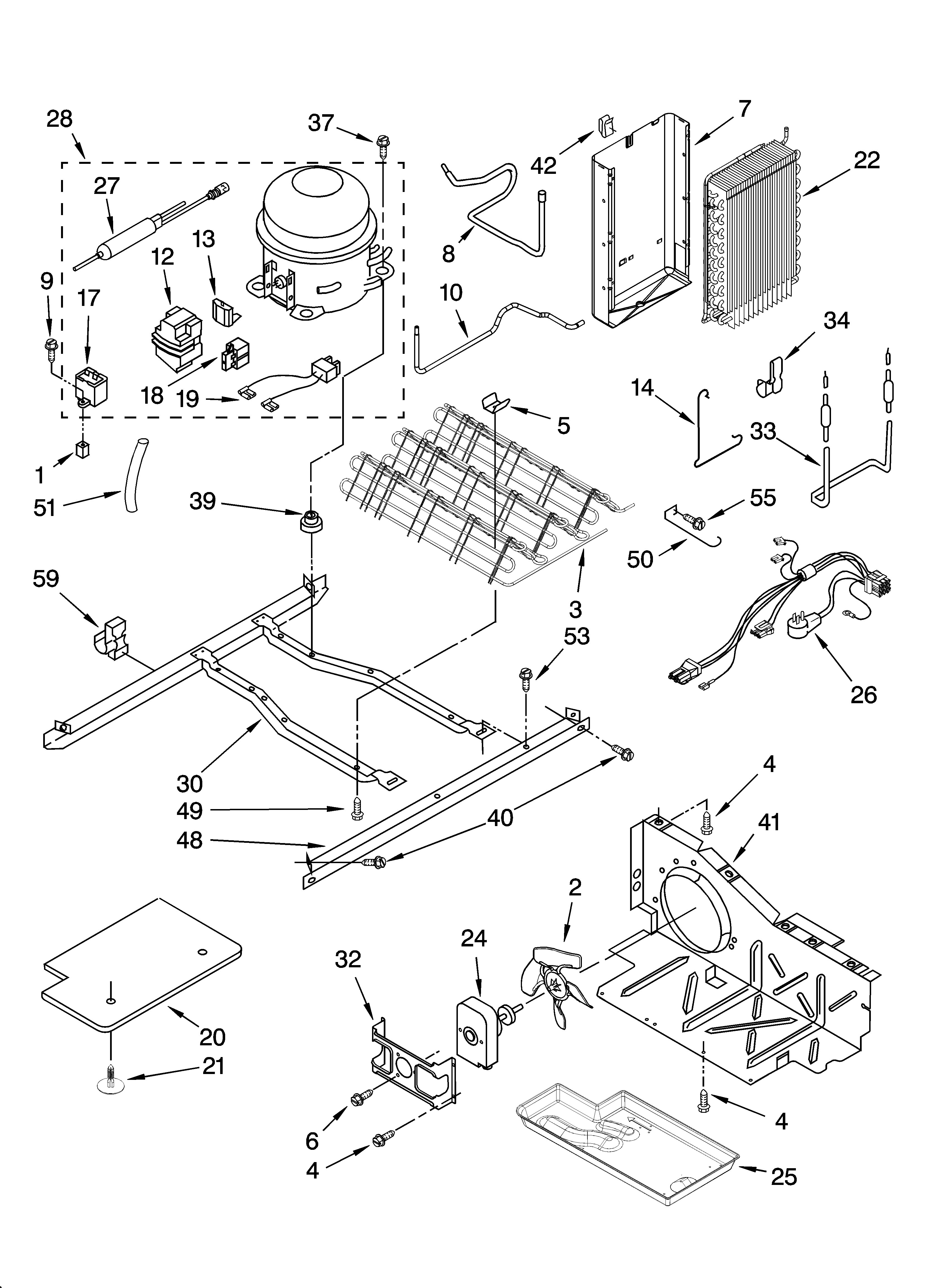 Whirlpool ED2HHKXTS00 unit parts diagram
