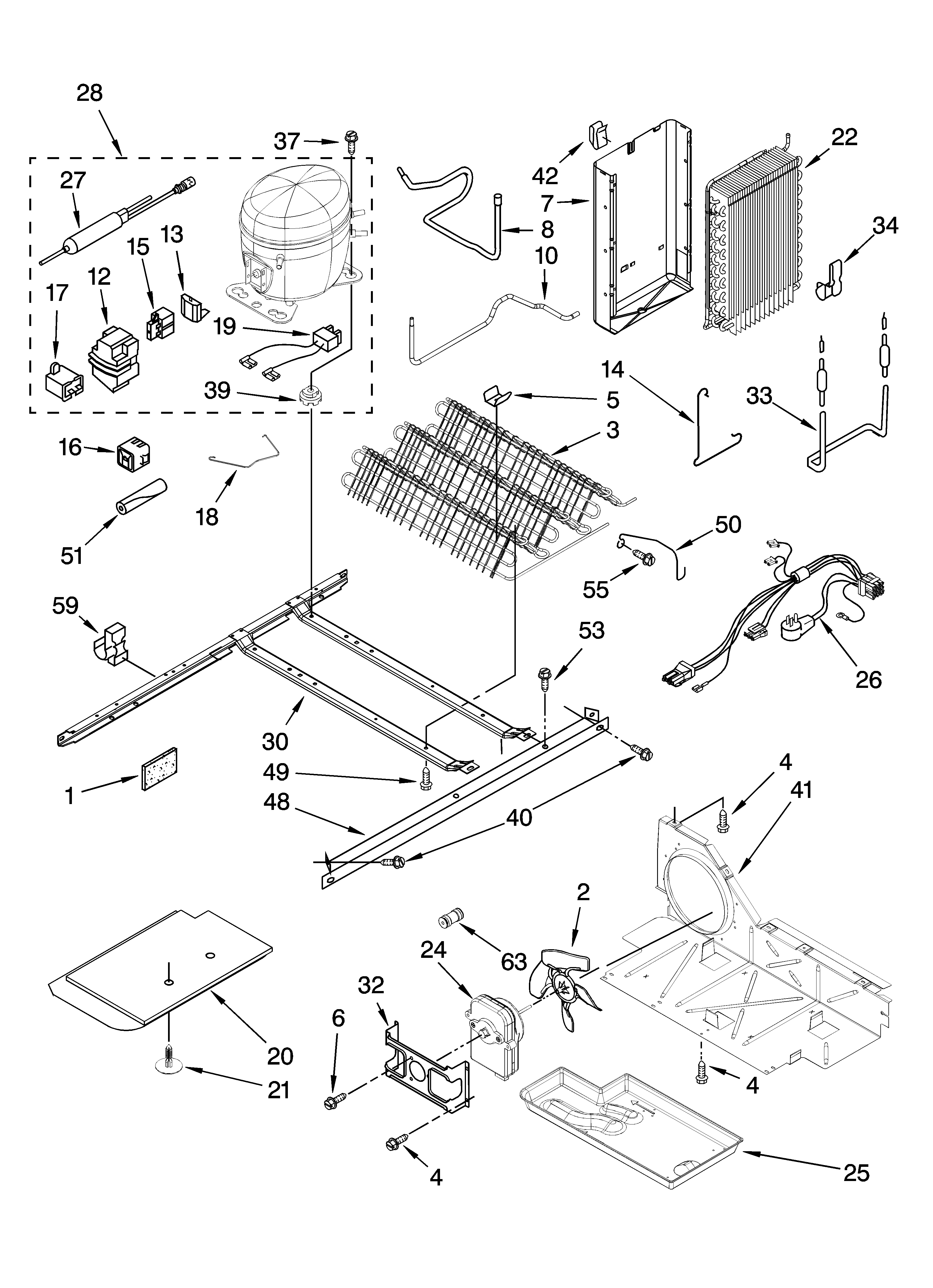 Whirlpool ES2FHAXSB02 unit parts diagram