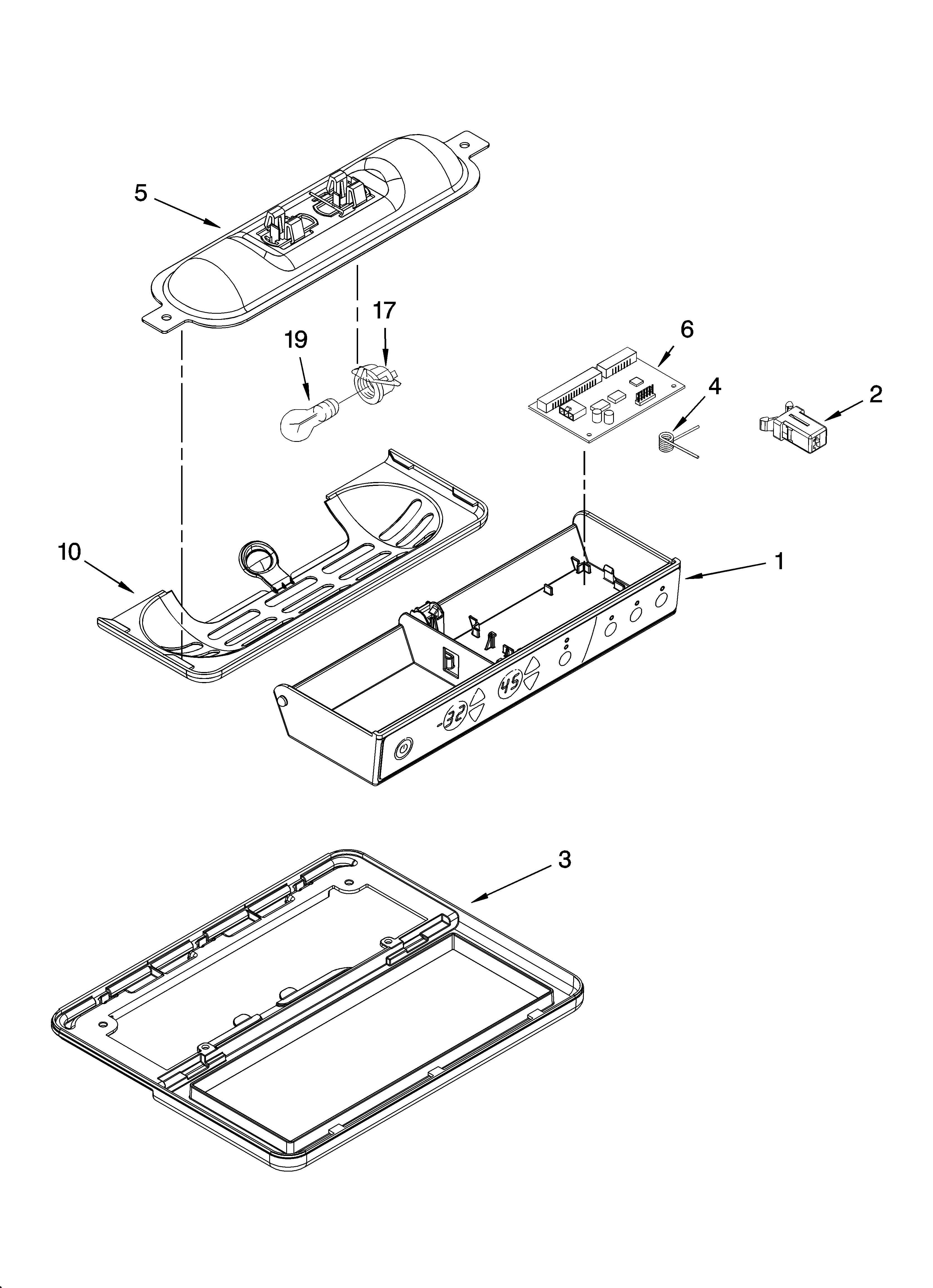 Whirlpool GC3JHAXTS01 control parts diagram