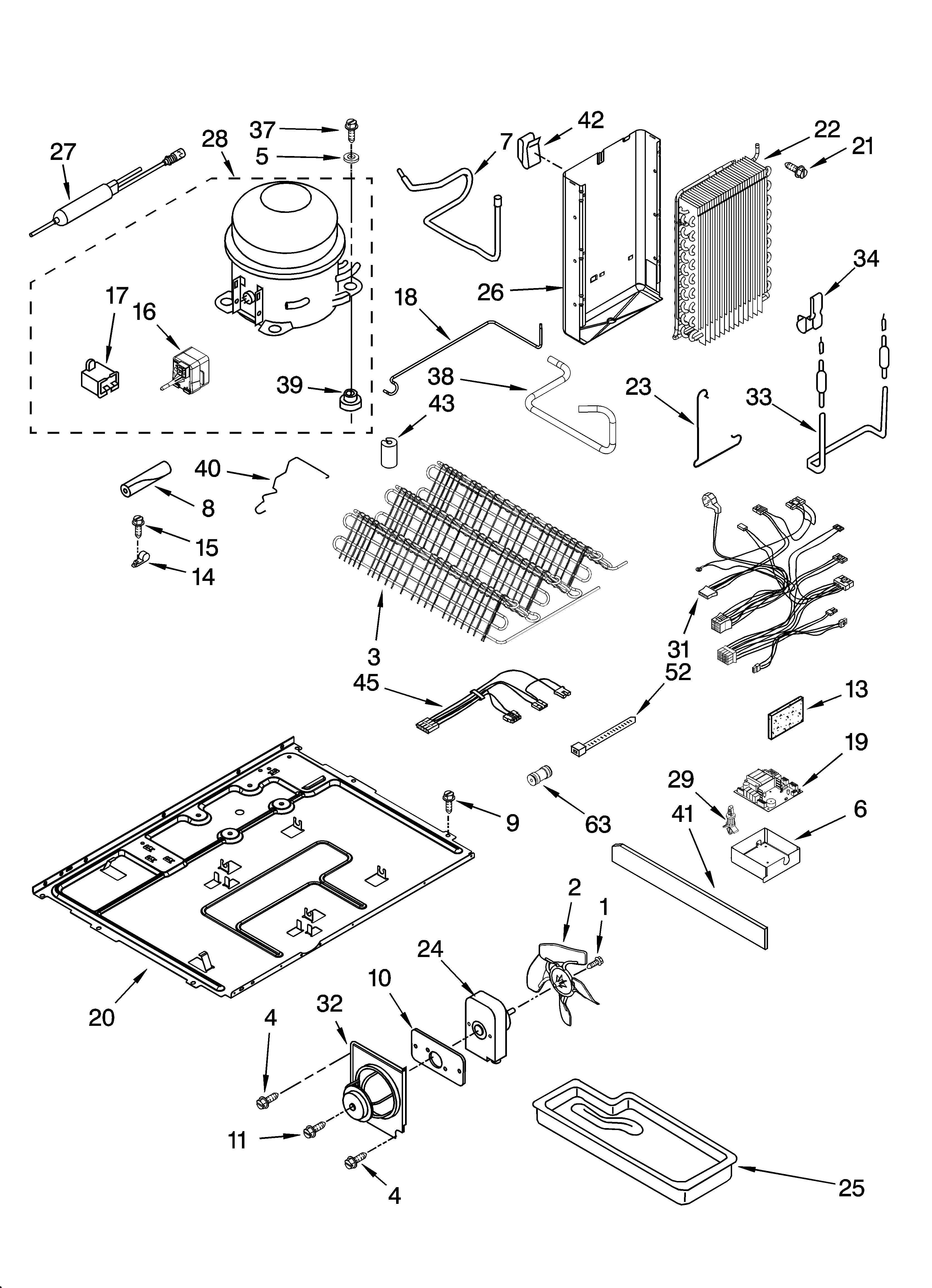 Whirlpool GC3JHAXTS01 unit parts diagram