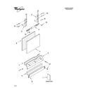 Whirlpool GU2700XTSS1 door and panel parts diagram