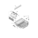 Whirlpool GU2700XTSS1 lower rack parts, optional parts (not included) diagram