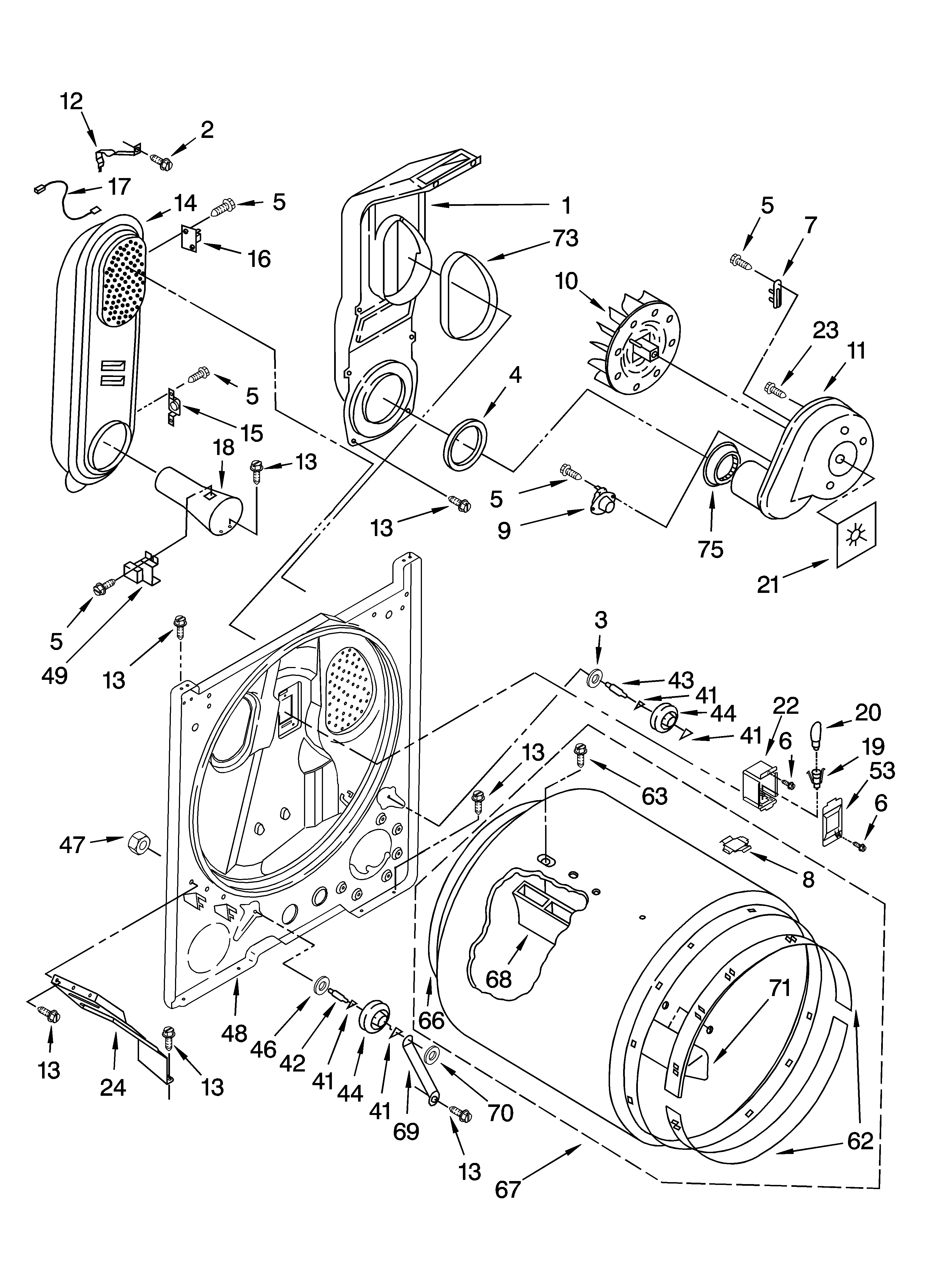 Inglis IJ72003 bulkhead parts diagram