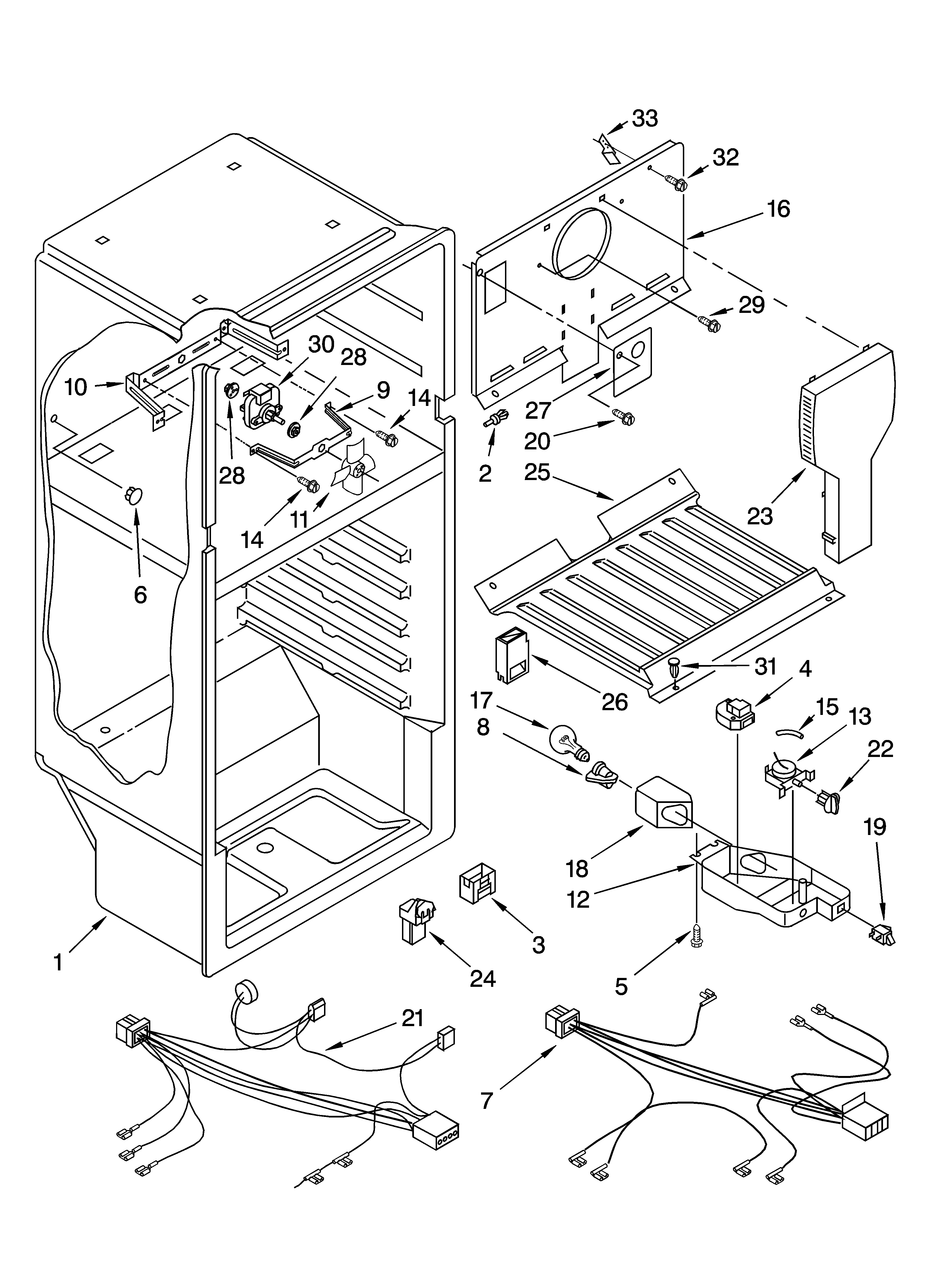 Inglis IJT183300 liner parts diagram