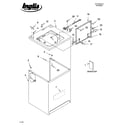 Inglis IL45000 top and cabinet parts diagram
