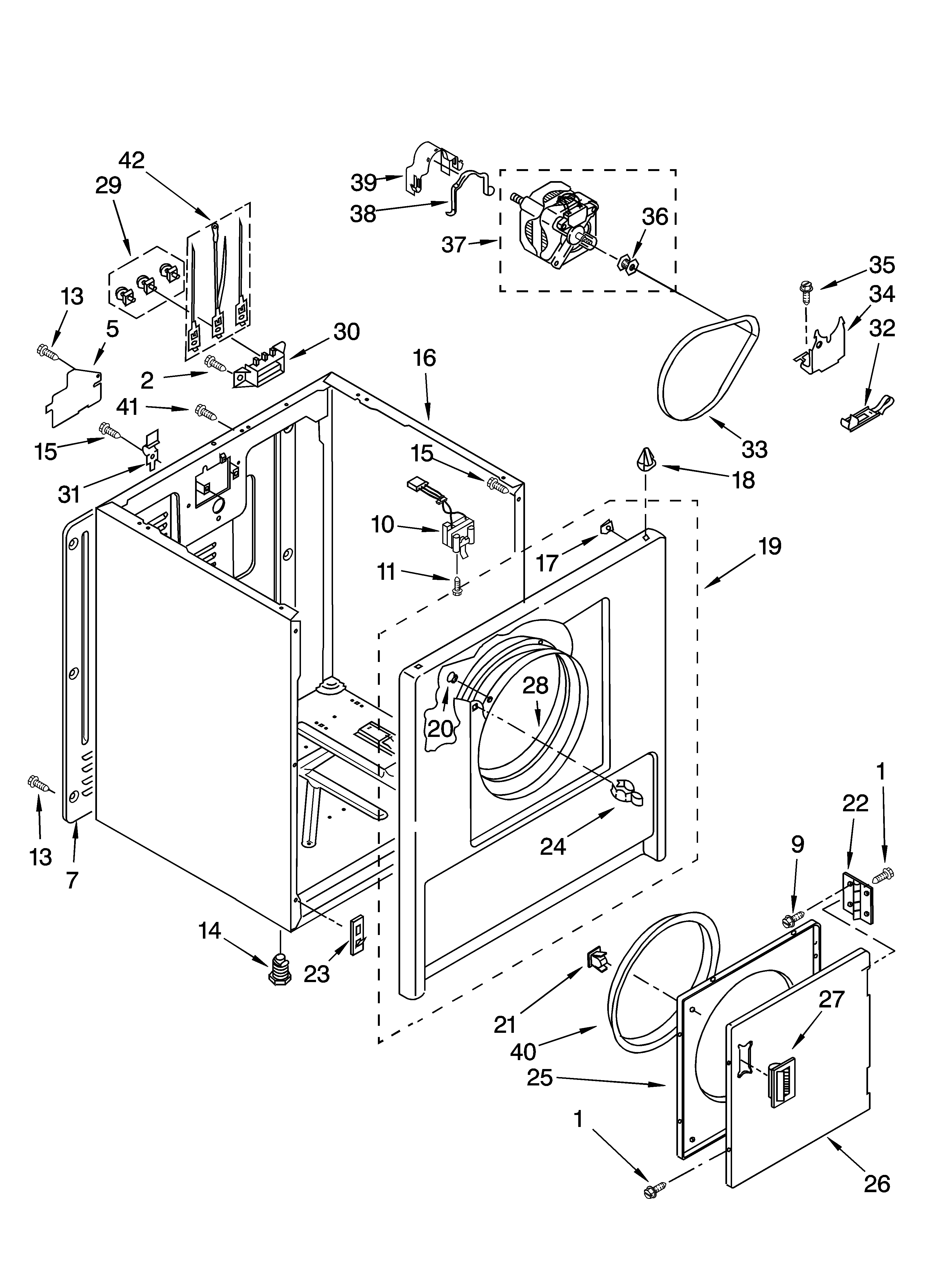 Inglis IM80000 cabinet parts diagram