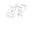 KitchenAid KEBK101SSS00 oven door parts diagram