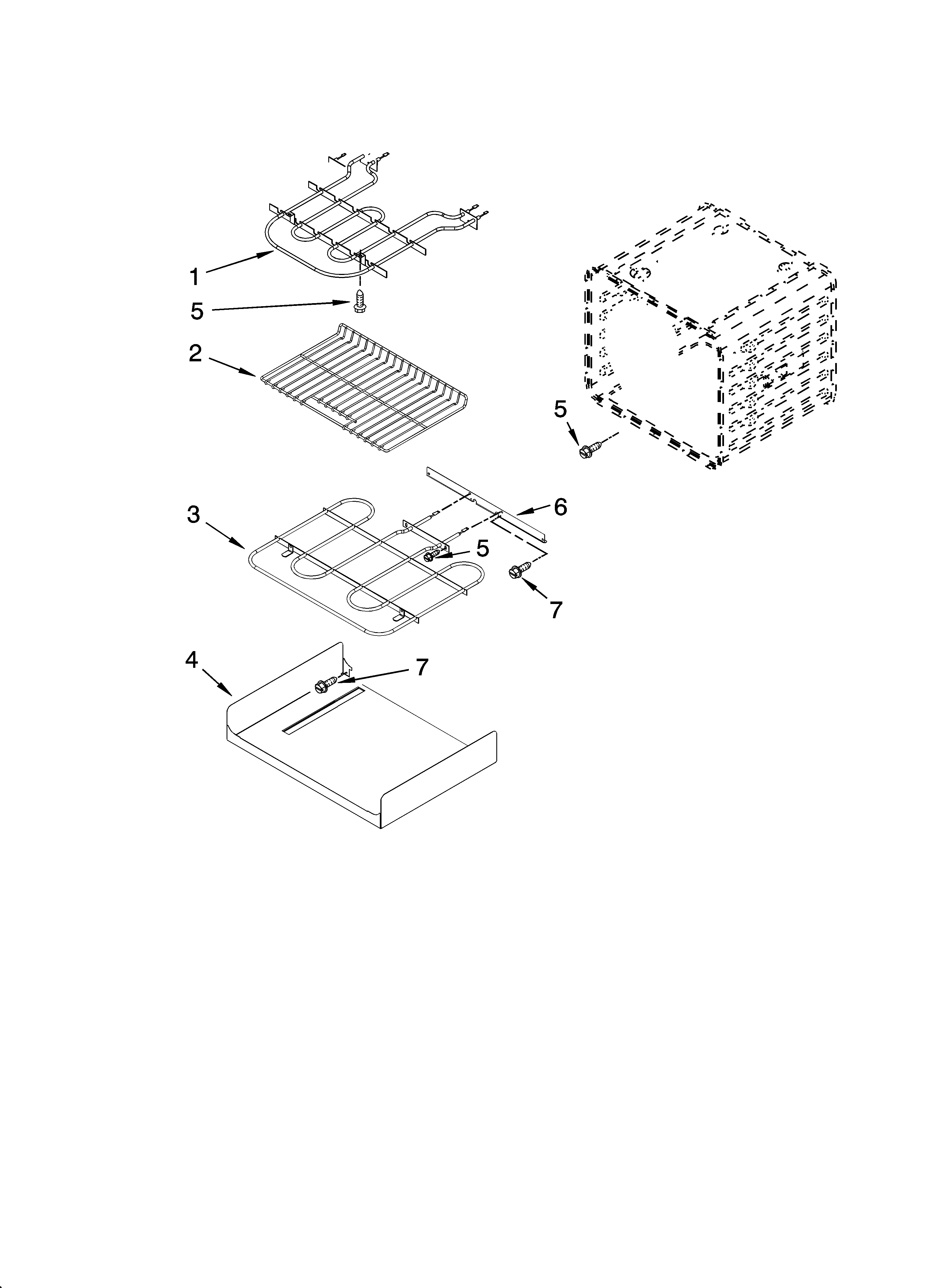 KitchenAid KEBK101SSS00 internal oven parts diagram