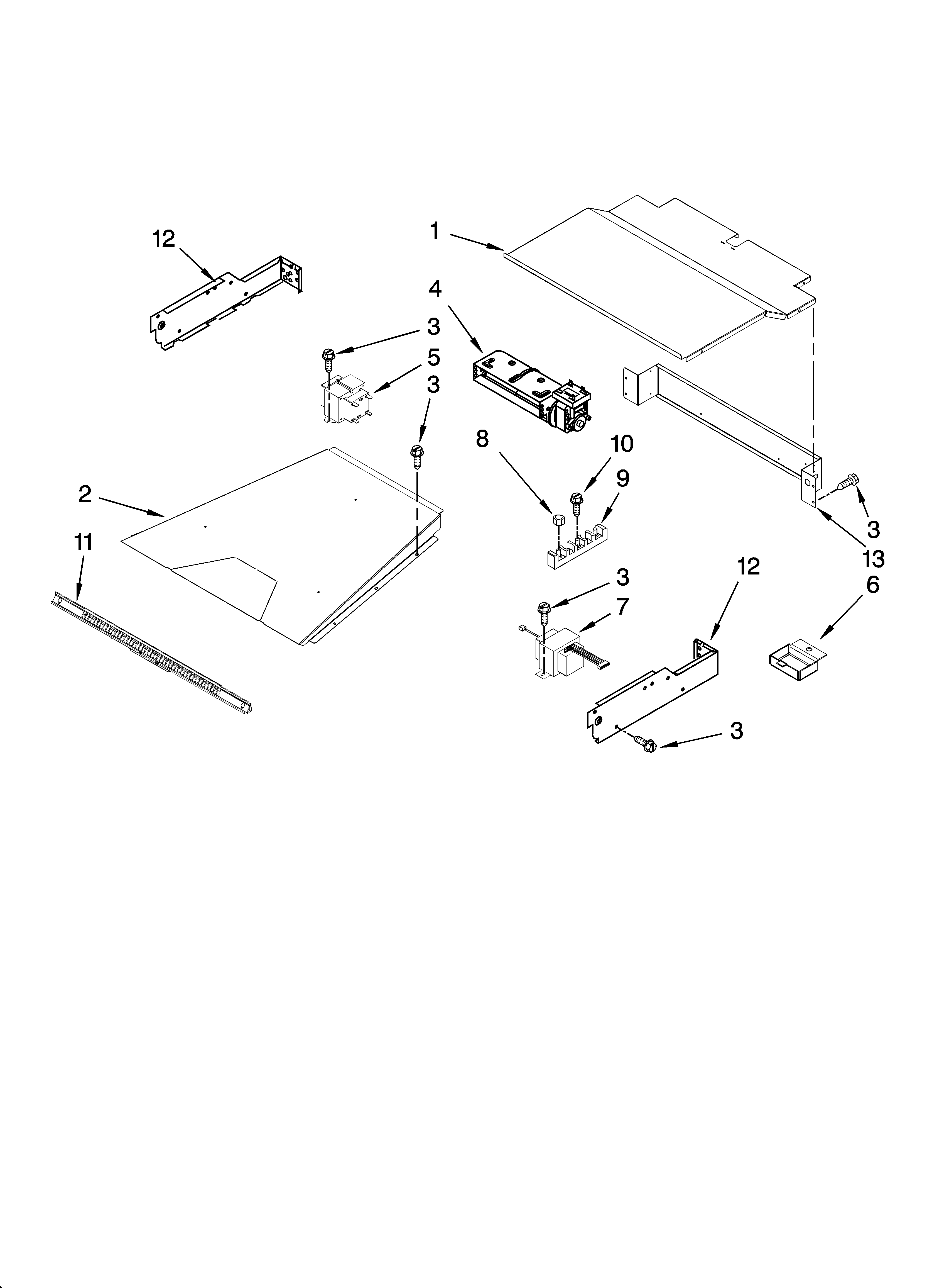 KitchenAid KEBK101SSS00 top venting parts, optional parts diagram